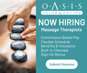 Oasis Salon & Day Spa Recruitment 300x250 Px